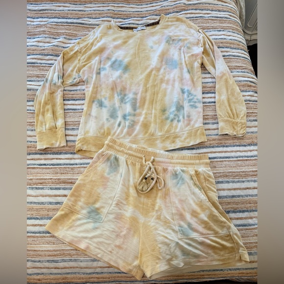 Knox Rose Tops - Knox Rose Tie-Dye Lounge Set